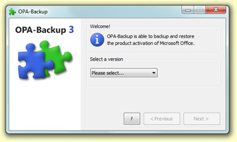 Screenshot of OPA-Backup 3.4.2